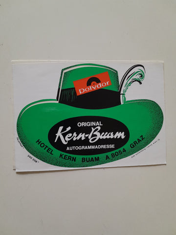 Sticker Original Kern-Buam. Hotel Kernbuam, Graz.