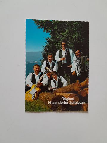 Autogrammkarte Original Hitzendorfer Spitzbuam. Leitung Franz Bauer Hitzendorf.