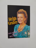 Autogrammkarte Helga Gruber. Handsigniert. Aigen.