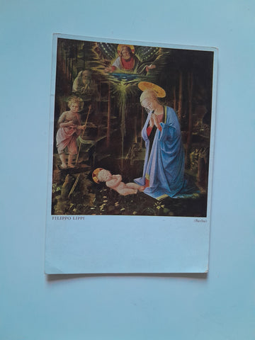 AK Fra Filippo Lippi. (Berlin) Maria das Kind verehrend.