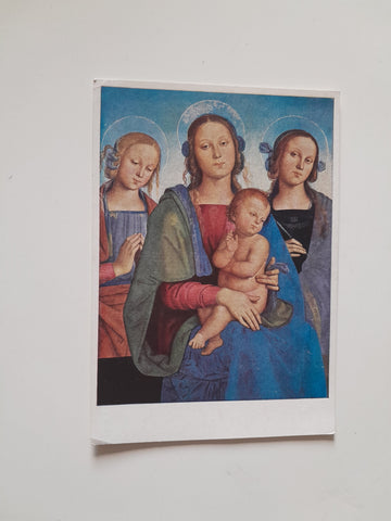 AK Pietro Vannucci gen. Perugino: Maria mit dem Kinde und zwei Heiligen.