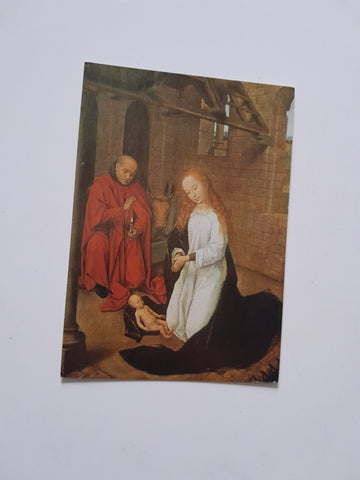 AK Weihnachtsdarstellung von Hans Memling. (Köln Wallraf-Richartz-Museum)