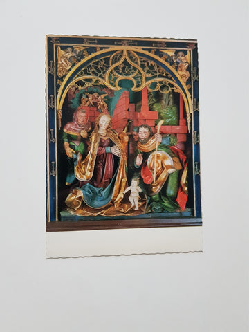 AK Anbetung der Hirten. Schreingruppe Veit-Stoß-Altar. Salzburg. Abtei Nonnberg.