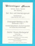 Autogrammkarte Stieninger Buam. Gerhard Werner Manfred. Altenberg.