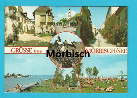 AK Grüsse aus Mörbisch/See.