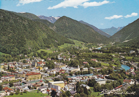 AK Bad Ischl. Blick vom Siriuskogel ins Trauntal.