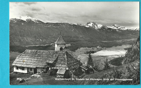 AK Wallfahrtsort St. Steben bei Hermagor. Blick auf Presseggersee.