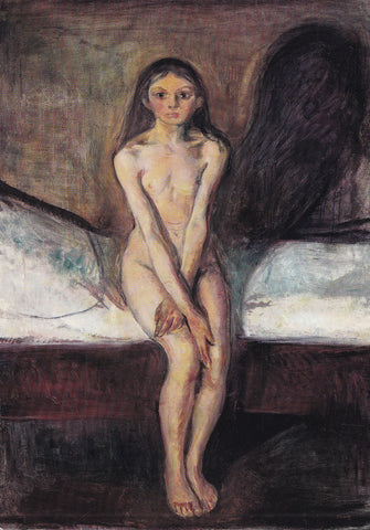 AK Edvard Munch, Pubertet. Nasjonalgalleriet. Oslo.