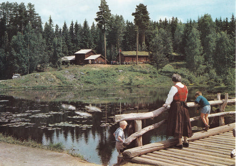 AK Norge: De Sandvigske Samlinger, Maihaugen, Lillehammer. Setergrenda.