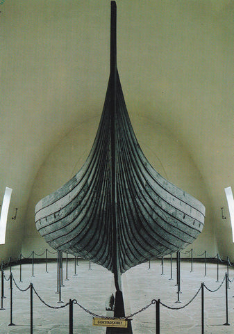 AK Oslo. Vikingskipmuseet. Gokstadskipet.