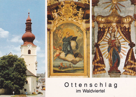 AK Ottenschlag im Waldviertel. Pfarrkirche.