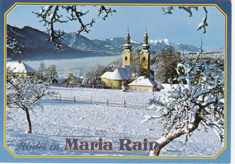 AK Winter in Maria Rain. Blick ins Rosental.