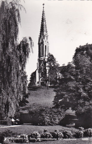 AK Mürzzuschlag. Protestantische Heilandskirche. (1968)