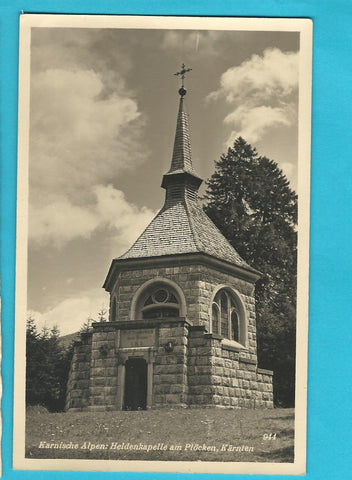 AK Karnische Alpen: Heldenkapelle am Plöcken.