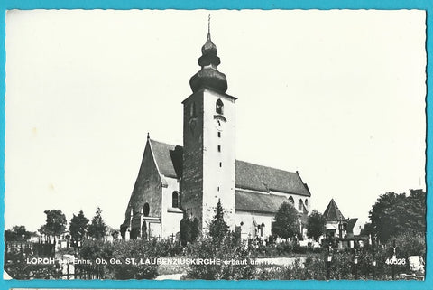 AK Lorch bei Enns. St. Laurenziuskirche. (1969)