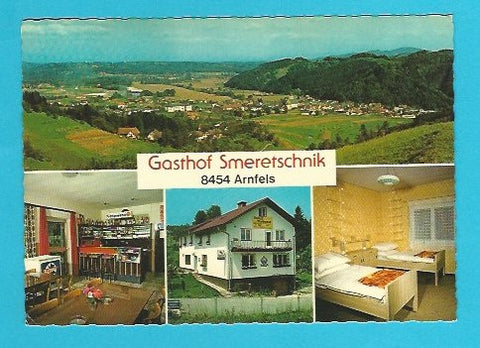 AK Arnfels. Gasthof Smeretschnik. Gasthof Zur Waldesruh. Inh.: G. u. A. Smeretschnik. Hardegg 55.