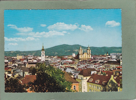 AK Linz an der Donau. Panorama mit Blick in das Mühlviertel.