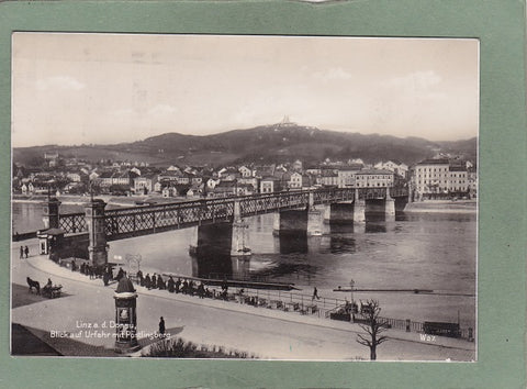 AK Linz a.d. Donau. Blick auf Urfahr mit Pöstlingberg.