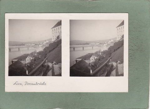 Stereo Foto Linz, Donaubrücke.