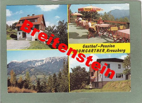 AK Breitenstein am Semmering. Alpengasthof und Pension Baumgartner am Kreuzberg.