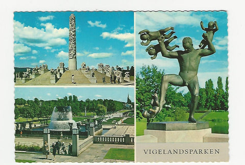 AK Oslo. Vigelandsparken.