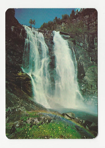 AK Skjervefossen. Veien Hardanger - Voss.