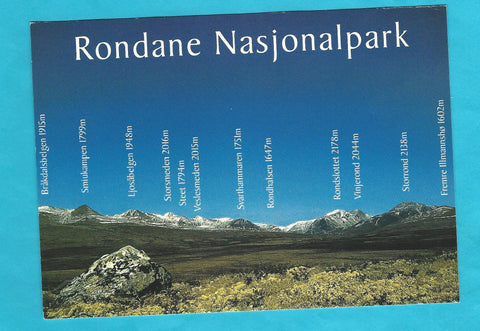 AK Rondane Nasjonalpark.