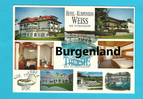 AK Bad Tatzmannsdorf. Hotel- Kurpension Weiss.