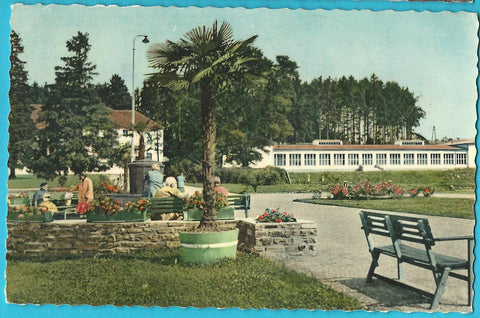 AK Bad Tatzmannsdorf. Trinkbrunnen und neues Badehaus.