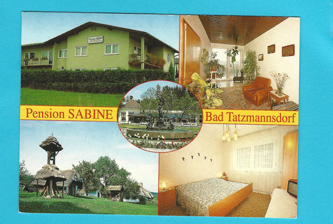 Werbe-AK Bad Tatzmannsdorf. Pension Sabine.