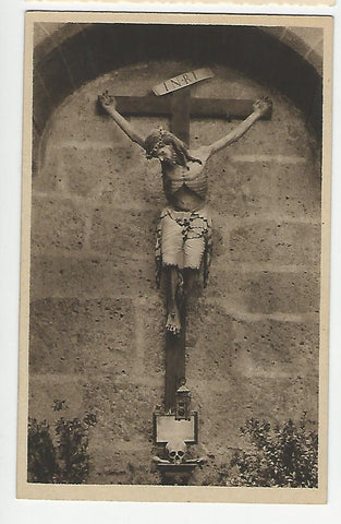 AK Benediktinenkloster Nonnberg i. Salzburg. Kruzifix im Küchenhof.