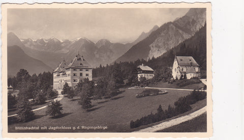 AK Blühnbachtal mit Jagdschloss g.d. Hagengebirge.