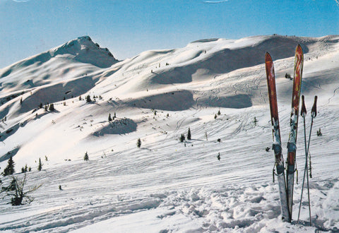 AK Skigebiet Griessenkar gegen Griessenkareck in den Radstädter Tauern.