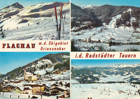 AK Flachau m.d. Skigebiet Griessenkar i. d. Radstädter Tauern.