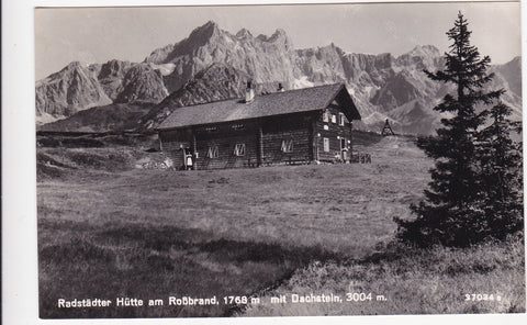 AK Radstädter Hütte am Roßbrand mit Dachstein.