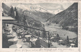 AK Badgastein. Cafe-Restaurant Windischgrätzhöhe. Blick gegen die Tauern.