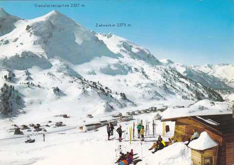 AK Obertauern in den Radstädter Tauern gegen Schiabfahrten vom Zehnerkar...