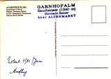 AK Garnhofalm. Zauchensee. Pächter: Hermann Rainer. Altenmarkt.