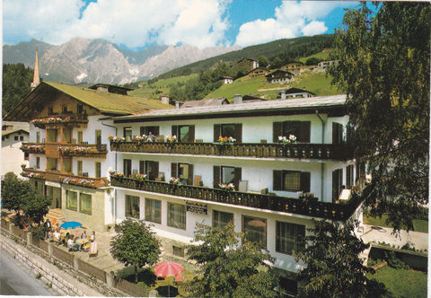 AK Mühlbach am Hochkönig. Gasthof Pension Alpenrose. Fam. Mayr.