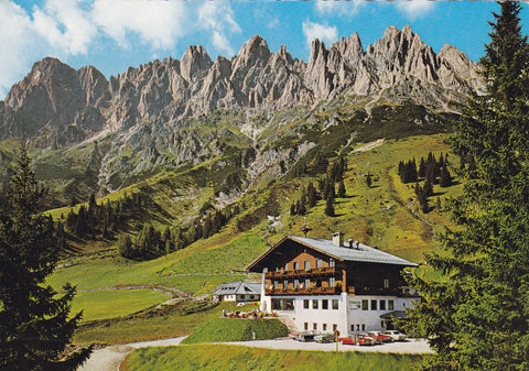 AK Arthurhaus. Mitterbergalpe. Besitzer: Peter Radacher. Mühlbach am Hochkönig.