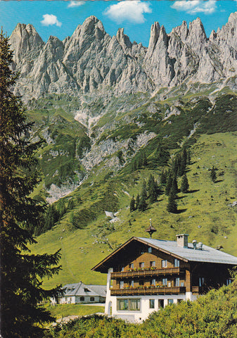 AK Arthurhaus. Mitterbergalpe. Besitzer: Peter Radacher. Mühlbach am Hochkönig.