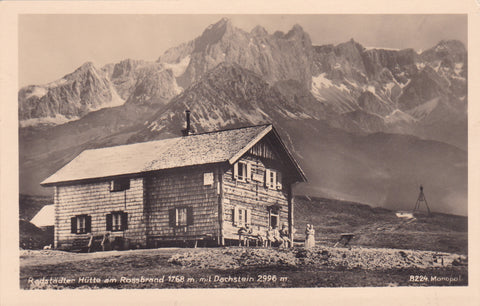 AK Radstädter Hütte am Rossbrand mit Dachstein.