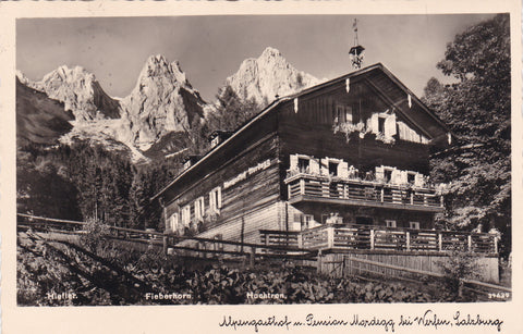 AK Alpengasthof u. Pension Mordegg bei Werfen. (1939)