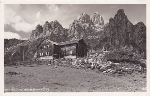 AK Hofpürglhütte mit Bischofsmütze.