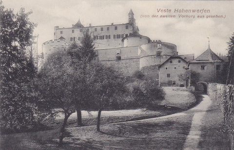 AK Veste Hohenwerfen (von der zweiten Vorburg aus gesehen).