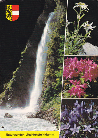 AK Liechtenstein-Klamm bei St. Johann im Pongau. Schleierfall.