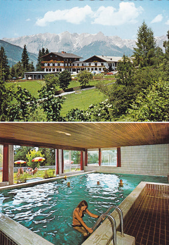 AK St. Johann im Pongau. Pension Oberforsthof. Familie Höllwart.