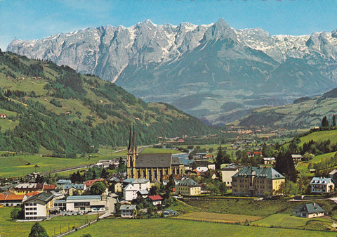 AK St. Johann im Pongau mit Tennengebirge.