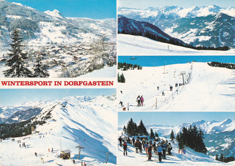 AK Wintersport in Dorfgastein.