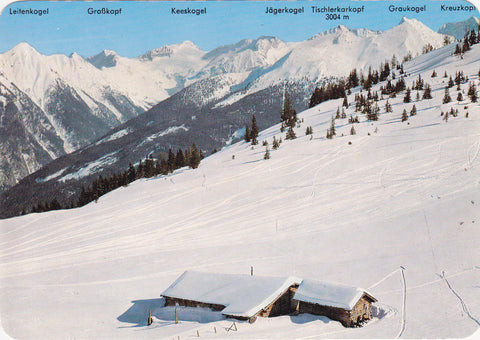 AK Abfahrt vom Stubnerkogel nach Angertal zwischen Hof- und Badgastein.